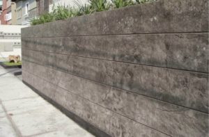 muros de concreto estampado