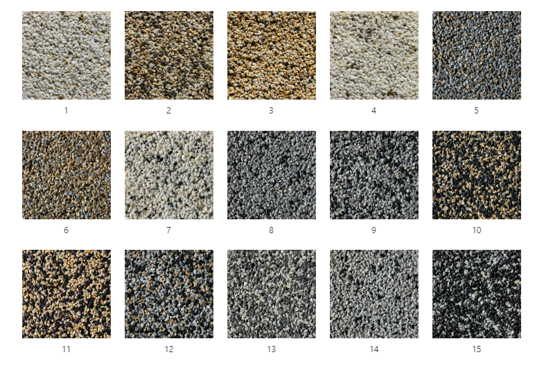 Colores combinados de Graniplast